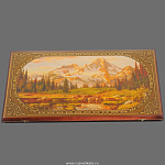 -50*25см  НАРДЫ подарочные "ГОРЫ" (110m)