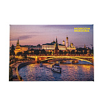 0080595 МАГНИТ "Панорама Московского Кремля. Большой Каменный Мост" 8*5,5см