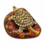 Статуэтка с янтарем "Сухопутная черепаха", фотография 2. Интернет-магазин ЛАВКА ПОДАРКОВ
