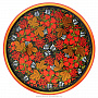 Деревянное панно-тарелка с росписью. Хохлома 40х40 см, фотография 1. Интернет-магазин ЛАВКА ПОДАРКОВ
