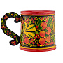 Кружка "Клубника". Хохлома, фотография 4. Интернет-магазин ЛАВКА ПОДАРКОВ