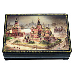 0027430  Шкатулка с росписью" МОСКВА"16*11*7 см