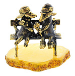 0047519/1865 Сувенир Собаки Пара с мороженым  Сувенир (белый)