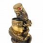 Бронзовая статуэтка "Медицинская змея", фотография 3. Интернет-магазин ЛАВКА ПОДАРКОВ