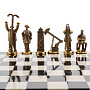 Шахматы из камня с бронзовыми фигурами "Нефтяники" 38х38 см, фотография 14. Интернет-магазин ЛАВКА ПОДАРКОВ