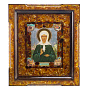 Икона янтарная "Матрона Московская" 34х39 см, фотография 1. Интернет-магазин ЛАВКА ПОДАРКОВ