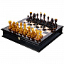 Шахматный ларец с янтарными фигурами 48х48 см, фотография 1. Интернет-магазин ЛАВКА ПОДАРКОВ