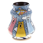  Керамика ВАЗА Снеговик"КОТЫ ПОЛОЗКОВА"