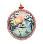 0076231 ШАР НОВОГОДНИЙ ПРИРОДА d=100 мм