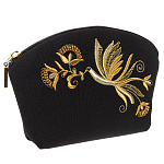 -2000356929343 Косметичка "Птица" креп (атлас) Разм. 11*17*3 Мод. 294 Рис. 852 п.х.с. РН262 А