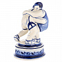 Скульптура "Поединок". Гжель, фотография 2. Интернет-магазин ЛАВКА ПОДАРКОВ