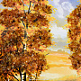 Картина янтарная "Пейзаж №1" 21х15 см, фотография 2. Интернет-магазин ЛАВКА ПОДАРКОВ