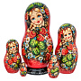 Матрешка "Клубника" 5 мест, фотография 1. Интернет-магазин ЛАВКА ПОДАРКОВ