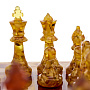 Шахматы с инкрустацией и фигурами из янтаря 28х28 см, фотография 9. Интернет-магазин ЛАВКА ПОДАРКОВ