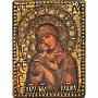 Икона "Владимирская Божия Матерь" с эффектом старения 11 х 15 см, фотография 3. Интернет-магазин ЛАВКА ПОДАРКОВ