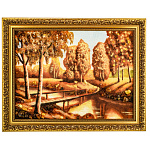 0090400-НП Картина Янтарная " МОСТИК " 30*40 см