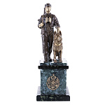 11216 Бронза Скульптура "На страже Родины" Змеевик (4.39)