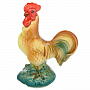 Статуэтка "Петух". Гжель в цвете, фотография 4. Интернет-магазин ЛАВКА ПОДАРКОВ