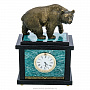 Часы из натурального камня "Медведь". Златоуст, фотография 1. Интернет-магазин ЛАВКА ПОДАРКОВ
