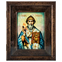 Икона с перламутром "Спиридон Тримифутский" в киоте 29х24 см, фотография 4. Интернет-магазин ЛАВКА ПОДАРКОВ