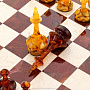 Шахматы с полем из камня и фигурами из янтаря, фотография 4. Интернет-магазин ЛАВКА ПОДАРКОВ