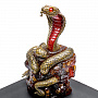 Змея Символ 2025 года. Сувенир из бронзы и янтаря "Королевская кобра", фотография 7. Интернет-магазин ЛАВКА ПОДАРКОВ
