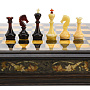 Шахматы из карельской березы с фигурами из янтаря 45х45 см, фотография 5. Интернет-магазин ЛАВКА ПОДАРКОВ