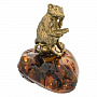 Статуэтка с янтарем "Крыса читает", фотография 2. Интернет-магазин ЛАВКА ПОДАРКОВ