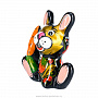 Статуэтка "Кролик с морковкой". Хохлома, фотография 2. Интернет-магазин ЛАВКА ПОДАРКОВ