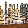 Шахматы с металлическими фигурами 37х37 см, фотография 5. Интернет-магазин ЛАВКА ПОДАРКОВ
