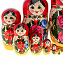 Матрешка "Семеновская" 8 мест, фотография 4. Интернет-магазин ЛАВКА ПОДАРКОВ