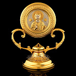 0058041/18*15см Златоуст Плакета на ножке "Иисус Христос"