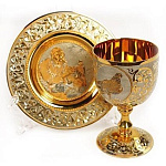 15341 Златоуст Набор "Эгоист" 2 пр. Кубок + Блюдо в П/У