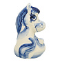Статуэтка Лошадь "Маруся". Гжель, фотография 2. Интернет-магазин ЛАВКА ПОДАРКОВ