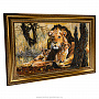 Картина янтарная "Львы" 69х114 см, фотография 2. Интернет-магазин ЛАВКА ПОДАРКОВ