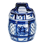 0072919 ГЖЕЛЬ Медовница БОЧОНОК  в коб 