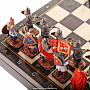 Шахматный ларец с оловянными фигурами "Ледовое Побоище" 37х37см, фотография 4. Интернет-магазин ЛАВКА ПОДАРКОВ