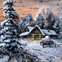 Картина на бересте "Зимнее утро" 20х30 см, фотография 4. Интернет-магазин ЛАВКА ПОДАРКОВ