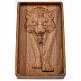 Домино в резной дубовой шкатулке "Волк", фотография 4. Интернет-магазин ЛАВКА ПОДАРКОВ