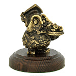 139203 Бронза Скульптура "Сова-финансист" 