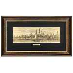 200331/БММК2755ЧБ0194 Офорт "Кремль. Большой Москворецкий мост" ЧБ 