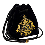 -2000357193637 Сумка "Метаморфоза" бархат Разм. 16*14*6 Мод. 959 Рис. 2690 А, (Т00028150) бар