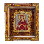 Икона янтарная "Божья Матерь Семистрельная" 24х22 см