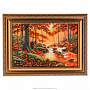 Картина янтарная "Лесной ручей" 75х55 см, фотография 1. Интернет-магазин ЛАВКА ПОДАРКОВ