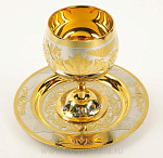 9071 Златоуст Набор питейный "На посошок":Рюмка+блюдце в ПУ 