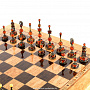  Шахматы деревянные из карельской березы (фигуры из янтаря) , фотография 4. Интернет-магазин ЛАВКА ПОДАРКОВ