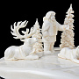 Скульптура из рога лося "У чума 2", фотография 4. Интернет-магазин ЛАВКА ПОДАРКОВ