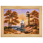 0076439-24*18 (21*15)см ПАННО настенной ПЕЙЗАЖ №31 (янтарная крошка)