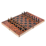 Шахматы с металлическими фигурами "Ледовое побоище" 45х36 см