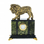 Часы настольные "Лев". Змеевик, мрамолит, фотография 3. Интернет-магазин ЛАВКА ПОДАРКОВ